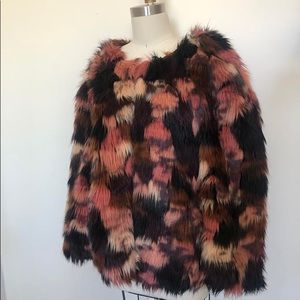 Faux fur coat